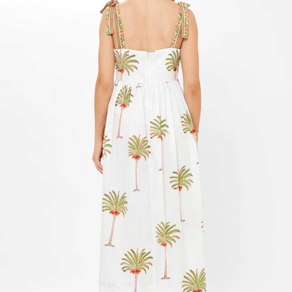 $288 NWT Oliphant Tie Strap Pocket Midi - Canary Green Size XS - Picture 3 of 3